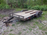 1996 JJN Tandem Axle Tag-A-Long Trailer, VIN# 4DSFC1629TS000954, equipped with 16' wood deck, 77