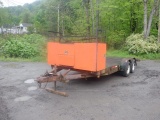 2001 H&H Tilt Deck Tandem Axle Tag-A-Long Trailer, VIN# 4J6FT18211B030675, equipped with 18' manual