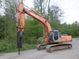 2001 HITACHI Model EX330LC-5 Hydraulic Excavator, s/n 1H1P022566, powered by Isuzu 6 cylinder diesel