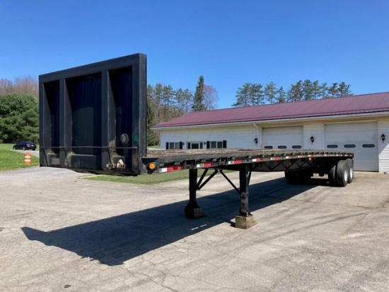 1989 GREAT DANE Model GP-245, 45' Tandem Axle Flatbed Trailer, VIN# 1GRDM902XKM096104, equipped with