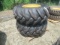 UNUSED (2) GOODYEAR 19.5L-24 Tires, with rims