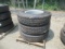 (3) 12.00R24 Tires, with rims. In very good condition. (Tires UNUSED)