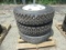(2) UNUSED and (1) Used 11R22.5 Tires, with rims