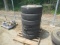 (6) 22.5/70R19.5 Tires, with rims. In poor condition.