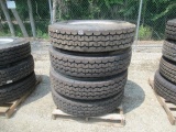 (4) 12.00R24 Tires, with rims. In very good condition. (Tires UNUSED)