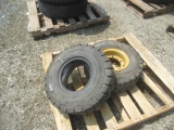 (2) 6.50-10 NHS Tires, with (1) rim