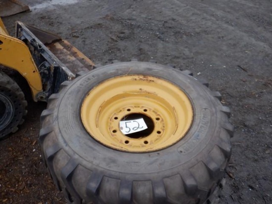 (4) 10-16.5 Pneumatic Tires, on wheels (Cat 232)