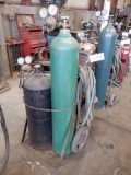 Oxygen/Acetylene Torch Set, with cart and bottles