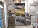 (3) Bolt Bins, Tool Chest, and Parts Drawers, with contents (BUYER MUST LOAD)