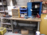 Workbench, Parts Cabinet and Contents