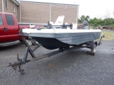 1973 STEURY 16' Fishing Boat, hull #SR0041961073, powered by Mercury 90HP, 2-stroke gas engine,