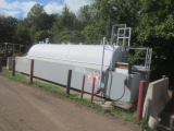 10,000 Gallon Single Wall Fuel Tank, with containment and (2) fuel pumps (BUYER MUST LOAD)