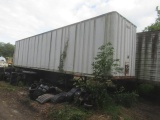 1971 FRUEHAUF 40' Tandem Axle Storage Van Trailer, VIN# HPN378555, with contents. In poor condition.