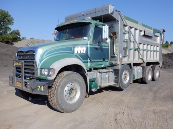 2012 MACK Model GU713 Granite 10x4 Dump Truck, VIN# 1M2AX07C1CM012201, powered by Mack MP8, 455HP