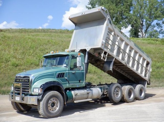 2011 MACK Model GU713 Granite Tri-Axle Dump Truck, VIN# 1M2AX07C6BM009406, powered by Mack MP8,