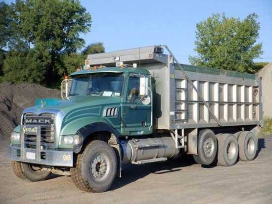 2011 MACK Model GU713 Granite Tri-Axle Dump Truck, VIN# 1M2AX07C4BM009405, powered by Mack MP8,