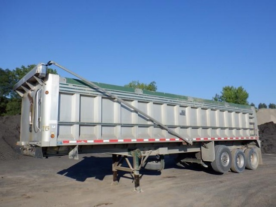 2006 J&J/SOMERSET WELDING 32' Tri-Axle Aluminum Dump Trailer, VIN# 1S92A34316M006023, equipped with