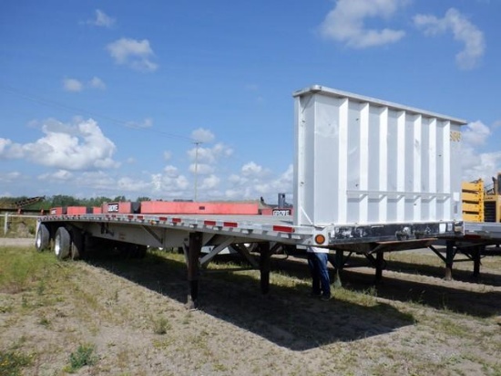 2005 REITNOUER MAXMISER 48' Spread Axle Aluminum Flatbed Trailer, VIN# 1RNF48A265R011386, equipped
