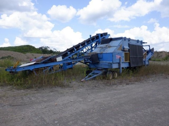 1988 THOR Model T780 Portable Screening Plant, s/n 300388.31, generator powered by Deutz 6 cylinder