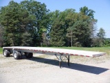 2001 MAC 48' Spread Axle Aluminum Flatbed Trailer, VIN# 1M9PA48201S544140, equipped with 10' axle