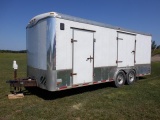2005 HAULMARK Model GR85X20WT4 Tandem Axle Cargo Trailer, VIN# 16HGB20225H140086, equipped with