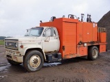 1983 CHEVROLET Model C70 Single Axle Fuel/Lube Truck, VIN# 1GBP7D1G7DV112451, powered by 8 cylinder