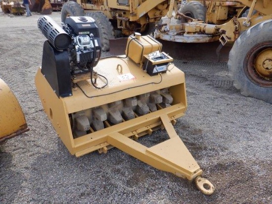 Tow Behind Vibratory Sheepsfoot Compactor, powered by Predator 670cc gas engine, equipped with 54"
