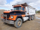 1997 MACK Model RD688S Tri-Axle Dump Truck, VIN# 1M2P267C7VM032600, powered by Mack 6 cylinder