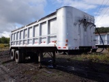 1979 EAST 26' Tandem Axle Aluminum Dump Trailer, VIN# DS0794008, equipped with swing gate with
