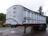 1986 CITY 26' Tandem Axle Aluminum Dump Trailer, VIN# 11NC128B6G2S40338, equipped with spring