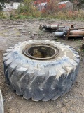 26.5x25 Tire, with rim