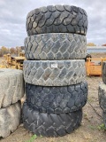 (4) 25.5x25 and (1) 26.5x25 Tires
