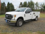 2021 FORD Model F-250XL, 4x4 Utility Truck, VIN# 1FDBF2B69MED09894, powered by Ford 6.2L gas engine