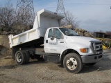 2005 FORD Model F-750XL Super Duty Single Axle Dump Truck, VIN# 3FRNF75Y45V171539, powered by Int'l