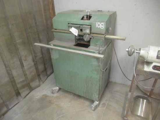 FALLS D-BUR-R Model 111 Finish Edge Deburring Machine, 36" width, 24 gauge - 1/4" (110 volt)