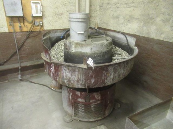 SPIRATRON Model ST-12-M Roto Finish Vibratory Bowl Deburring Machine, 208 volt, 3-phase, equipped
