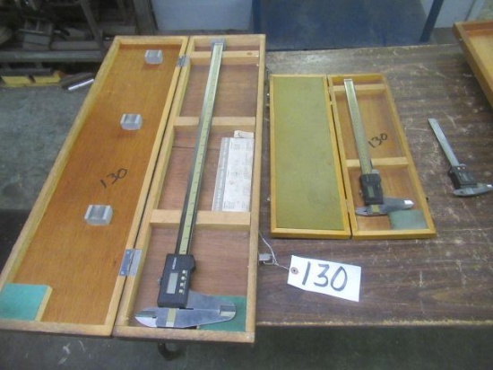 (3) Digital Calipers and Digital Height Gauge
