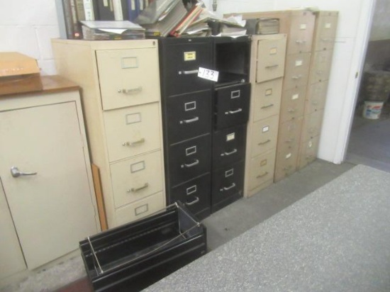 (7) File Cabinets, (2) Desks and Chairs, (1) Table (Located in Quality Control Room) (BUYER MUST