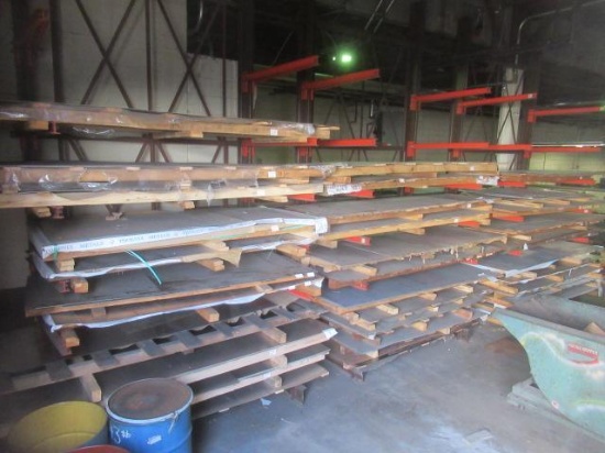 Sheet Metal Stock Inventory of Stainless Steel, Aluminum, Steel and Galvanized (See Photos For