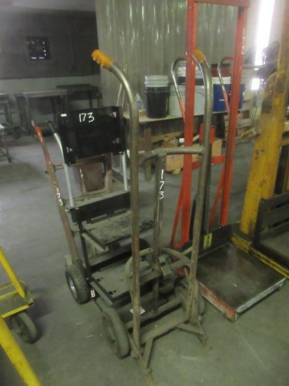 (2) Barrel Carts and (3) Hand Trucks