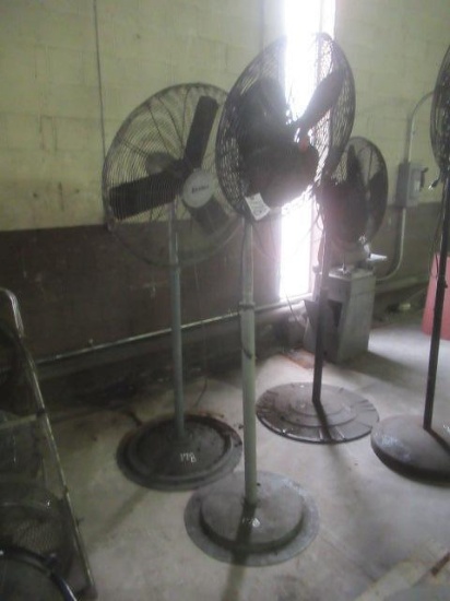 (2) Pedestal Shop Fans