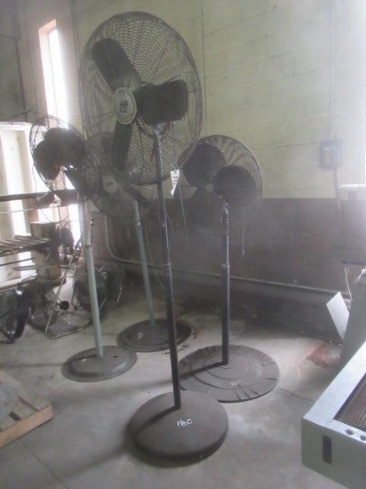 (2) Pedestal Shop Fans