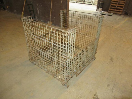 (40+/-) Collapsible Steel Wire Pallet Boxes