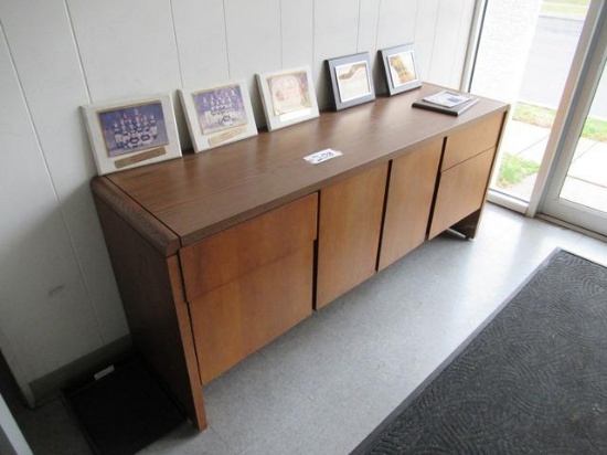 Contents of Lobby and Back Office: Credenza, (2) Chairs, (2) File Cabinets, Desk, Chairs, and