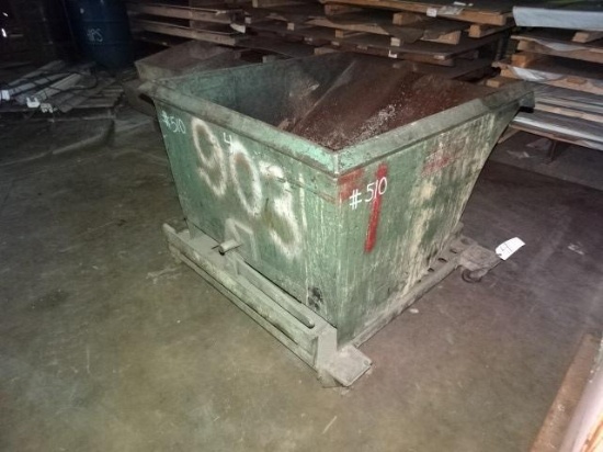 Forklift Dump Hopper, on wheels