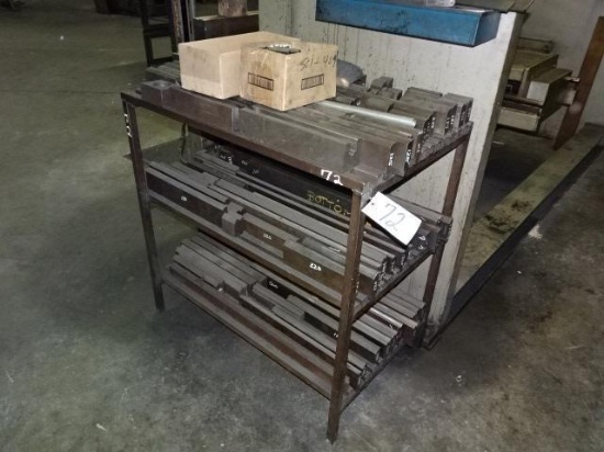 Rack of Upper and Lower Press Dies (BUYER MUST LOAD)