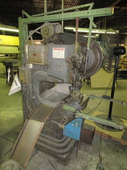 1972 ROUSSELLE Model 2G, 20 Ton Mechanical Gap Frame Press, s/n 714, 2" stroke, 11" shut height,
