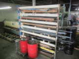 Pallet Rack Section and Contents of Sheet Metal, Angle and Flat Bar Stock, and Pipe (BUYER MUST
