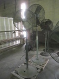(2) Pedestal Shop Fans