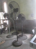 (2) Pedestal Shop Fans